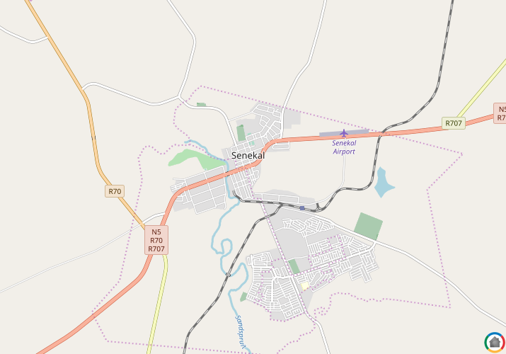 Map location of Senekal
